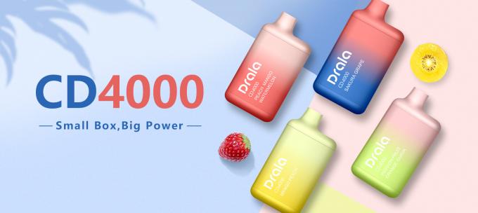 Сигарета слоек e вкуса 4000 разнообразия прибора стручка OEM 11ml устранимая Vape 2