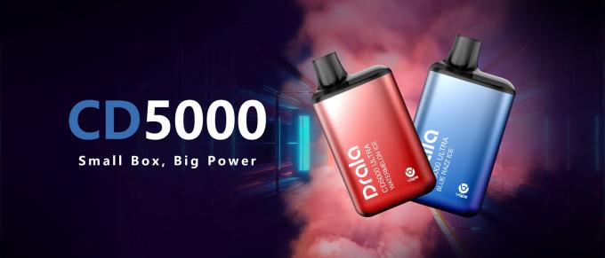 5000 никотина коробки 50mg Vape слоек сигарета устранимого перезаряжаемые устранимая электронная 1